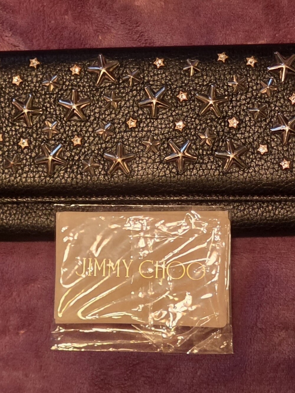 JIMMY CHOO NINO BLACK LONG SNAP WALLET